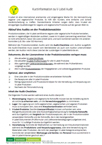 Audit Quick List (DE)